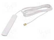 Antenna; GSM; 0dBi; L: 116mm; Len: 2.5m; male,SMA; Colour: white 2J