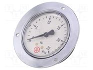 Manometer; 0÷25bar; 63mm; non-aggressive liquids,inert gases PNEUMAT