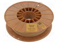 Filament: BioWOOD; 1.75mm; wood-like; 170÷210°C; 500g ROSA 3D