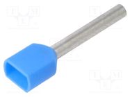 Tip: bootlace ferrule; insulated,double; copper; 0.75mm2; 14mm BM GROUP