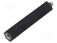 Insulating sleeve; Int.thread: M6; L: 70mm; UL94V-0; Mat: polyester BM GROUP