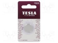 Battery: lithium; CR2016,coin; 3V; non-rechargeable; Ø20x1.6mm TESLA BATTERIES