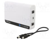 Power supply: router UPS; 18W; 12VDC; 141x88x27mm; DC 5,5/2,1 GEMBIRD