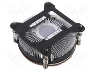 Heatsink: extruded; 12VDC; aluminium; 61.6m3/h; H: 31.8mm; W: 96mm Akasa