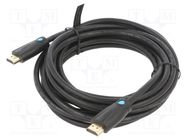 Cable; HDMI 2.0; HDMI plug,both sides; PVC; Len: 5m; black; 30AWG VENTION