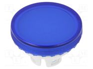 Actuator lens; 22mm; 84; blue,transparent; plastic 