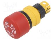 Switch: emergency stop; 16mm; Stabl.pos: 2; red; none; Pos: 2; 61 EAO