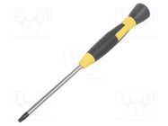 Screwdriver; Torx®; precision; TX15; ESD; Blade length: 75mm LINDSTRÖM