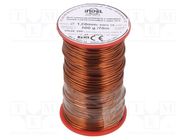 Coil wire; double coated enamelled; 1mm; 0.5kg; -65÷200°C INDEL