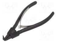 Pliers; for circlip; external; 3÷10mm; Pliers len: 140mm; angular C.K