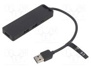 Hub USB; USB 2.0; PnP; black; Number of ports: 6; 480Mbps; 0.15m VENTION