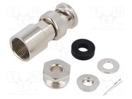 Connector: coaxial; plug; male; straight; 50Ω; soldering,clamp AMPHENOL RF