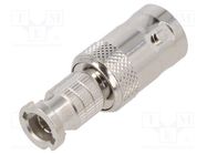 Adapter; BNC female,HD-BNC male; Insulation: PTFE; 75Ω; Mat: brass AMPHENOL RF