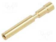 Contact; female; 1mm; gold-plated; 0.34÷1mm2; crimped; for cable HARTING