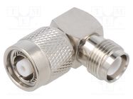 Adapter; RP-TNC male,RP-TNC female; Insulation: PTFE; 50Ω; 11GHz AMPHENOL RF