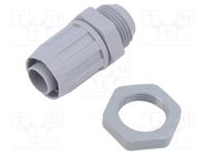 Straight terminal connector; Thread: metric,outside; -35÷80°C HELLERMANNTYTON