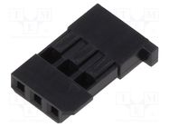 Plug; wire-wire/PCB; female; PIN: 3; 2.54mm; crimped; 250V; 3A HSM