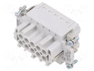 Connector: HDC; contact insert; female; PIN: 10; 16A; 500V; HEAVYCON PHOENIX CONTACT