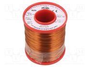 Coil wire; double coated enamelled; 0.5mm; 1kg; -65÷200°C INDEL