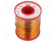 Coil wire; double coated enamelled; 0.65mm; 1kg; -65÷200°C INDEL