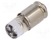 LED lamp; blue; S5,7s; 12VDC; No.of diodes: 1; 5mm; Bulb: T1 3/4 MARL