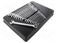 Wrench-set; combination spanner; 19pcs. KING TONY