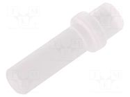 Fiber for LED; Ø3mm; L: 9.5mm; round; Front: flat; straight; PLP1 BIVAR