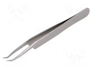 Tweezers; 115mm; for precision works; Blades: curved,narrowed C.K