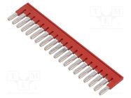 Comb bridge; ways: 20; red; Width: 5mm; UL94V-0 PHOENIX CONTACT