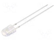 LED; white cold; 5.2x3.8mm; 7000÷8400mcd; Front: convex; 20mA OPTOSUPPLY