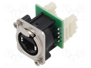 Connector: RJ45; socket; XLRnet; Cat: 5e; with push button; IDC AMPHENOL