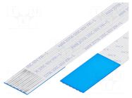 FFC tape; Cores: 6; Tape ph: 1mm; contacts on the opposite sides GCT