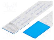 FFC tape; Cores: 8; Tape ph: 1mm; contacts on the opposite sides GCT