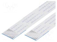 FFC tape; Cores: 9; Tape ph: 1mm; L: 101mm; 1A; 60V; Plating: tinned GCT