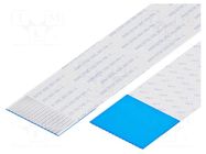 FFC tape; Cores: 15; Tape ph: 1mm; L: 304mm; 1A; 60V; Plating: tinned GCT