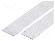 FFC tape; Cores: 16; Tape ph: 1mm; L: 127mm; 1A; 60V; Plating: tinned GCT