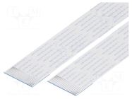 FFC tape; Cores: 18; Tape ph: 1mm; L: 30mm; 1A; 60V; Plating: tinned GCT