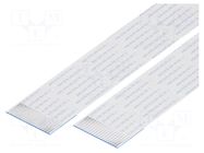 FFC tape; Cores: 18; Tape ph: 1mm; L: 76mm; 1A; 60V; FFC10-TIN GCT