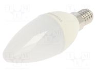 LED lamp; cool white; E14; 230VAC; 470lm; 4.7W; 180°; 6500K TOSHIBA LED LIGHTING