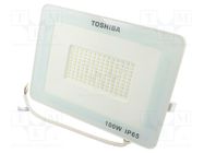 Lamp: LED flood light; 230VAC; 100W; cool white; 120°; 6500K; IP65 TOSHIBA LED LIGHTING