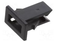 LED holder; one-piece; black; UL94V-2; L: 8.4mm; polyamide BIVAR