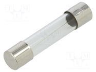 Fuse: fuse; quick blow; 1.5A; 250VAC; glass; 6.3x32mm; brass; FSA OPTIFUSE