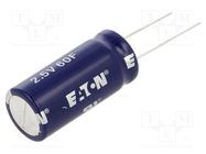 Supercapacitor; THT; 60F; 2.5VDC; -10÷30%; Body dim: Ø18x42mm; 25mΩ EATON ELECTRONICS