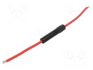 Fuse holder; 6.3x32mm; Imax: 30A; Contacts: brass; Leads: cables OPTIFUSE