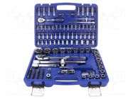 Wrench-set; 6-angles,socket spanner; 1/2",1/4"; 115pcs. IRIMO