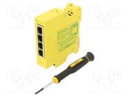 Switch Ethernet; unmanaged; Number of ports: 4; 5÷30VDC; RJ45; SW BRAINBOXES