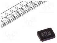 Resonator: quartz; 26MHz; ±10ppm; 8pF; SMD; 3.2x2.5x0.8mm QST