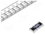 Resistor network: Y; SMD; 75Ω; ±1%; 62.5mW; No.of resistors: 4 YAGEO