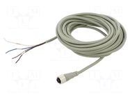 Cable: for sensors/automation; PIN: 4; 7m; plug; CI; Colour: grey AUTONICS