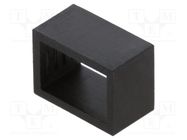 LED holder; two-piece; black; UL94V-2; L: 7.6mm; Mat: polyamide BIVAR